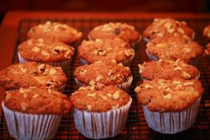 Carrot Pinapple Walnut Muffins fs
