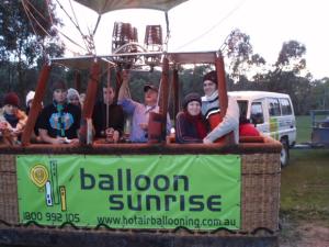 Hot air ballooning over the Yarra Valley fs